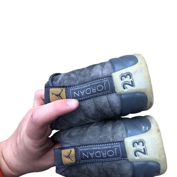 RARE 2017 Air Jordan 12 Retro Dark Grey Size 5.5 - Picture 9 of 13